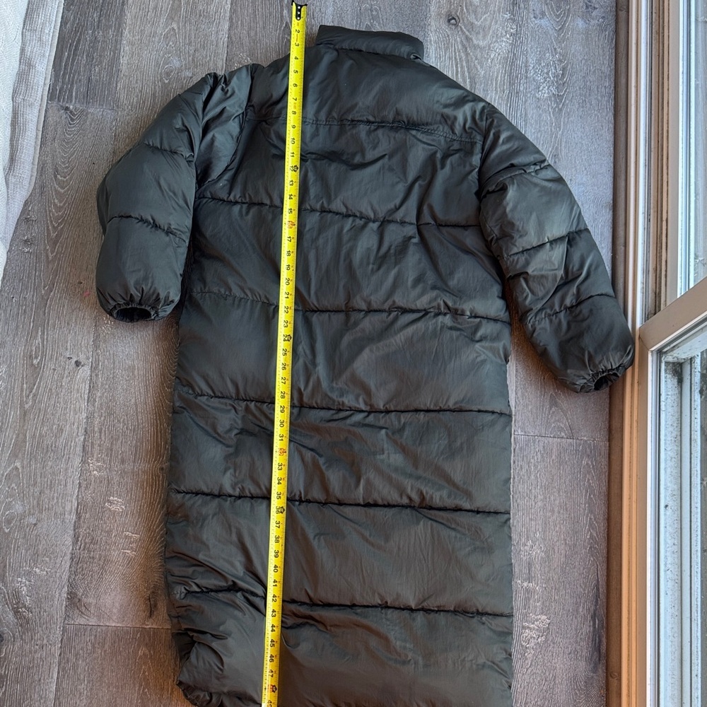 Good American Dark Green Puffer Coat *missing belt* - Picture 8 of 9
